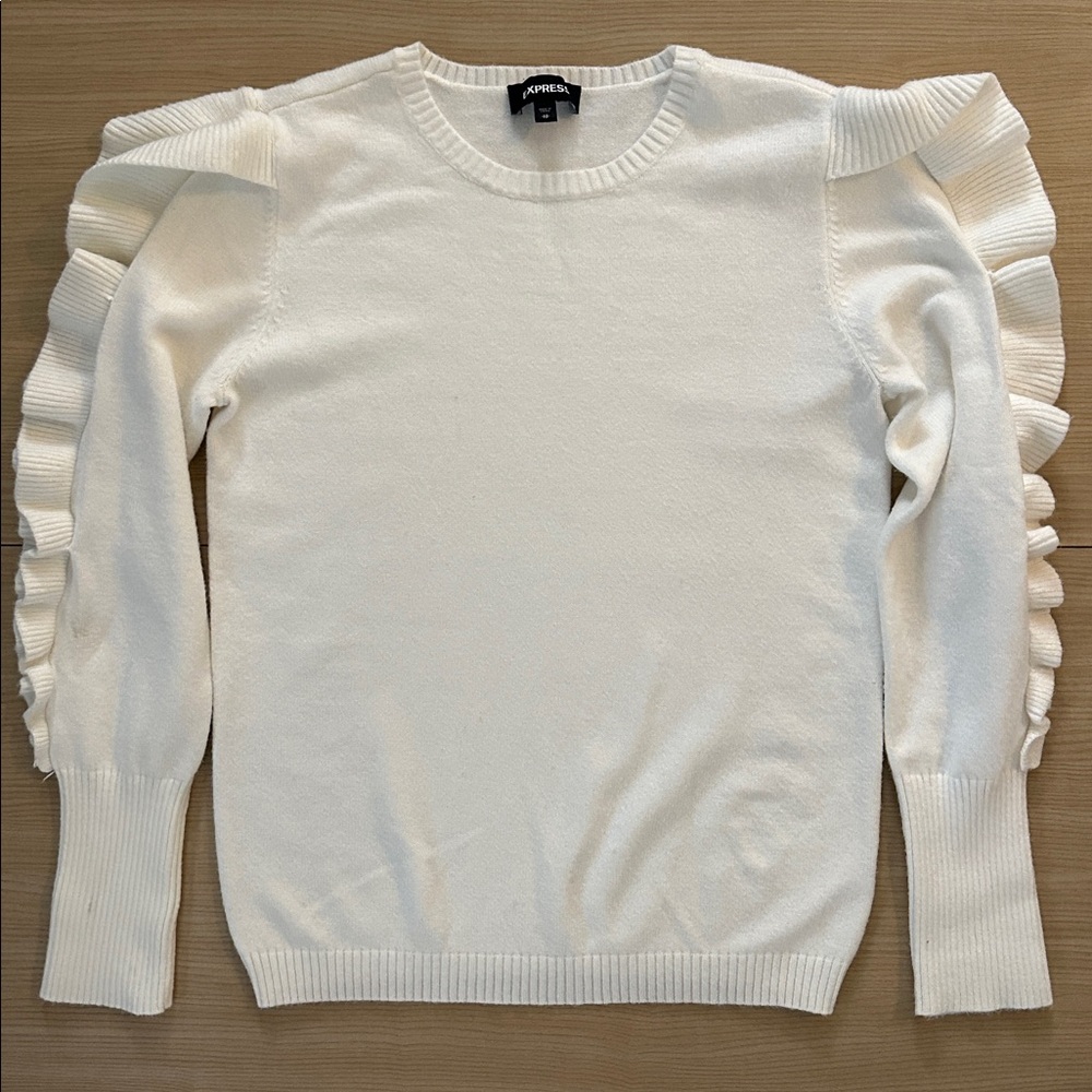 Express Ruffle Sweater XS - Picture 10 of 12